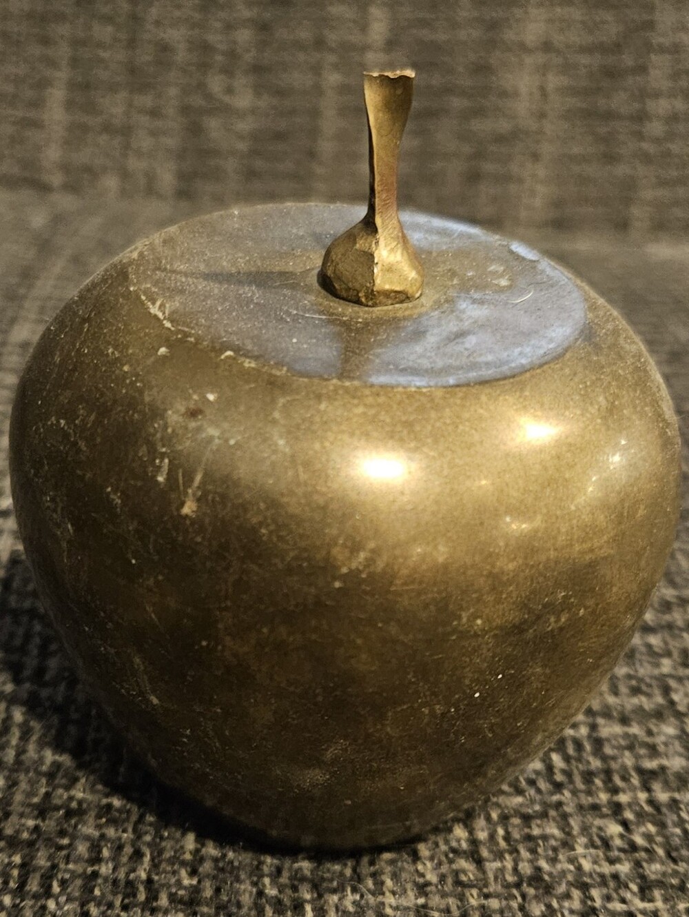 Vtg Brass Apple Bell